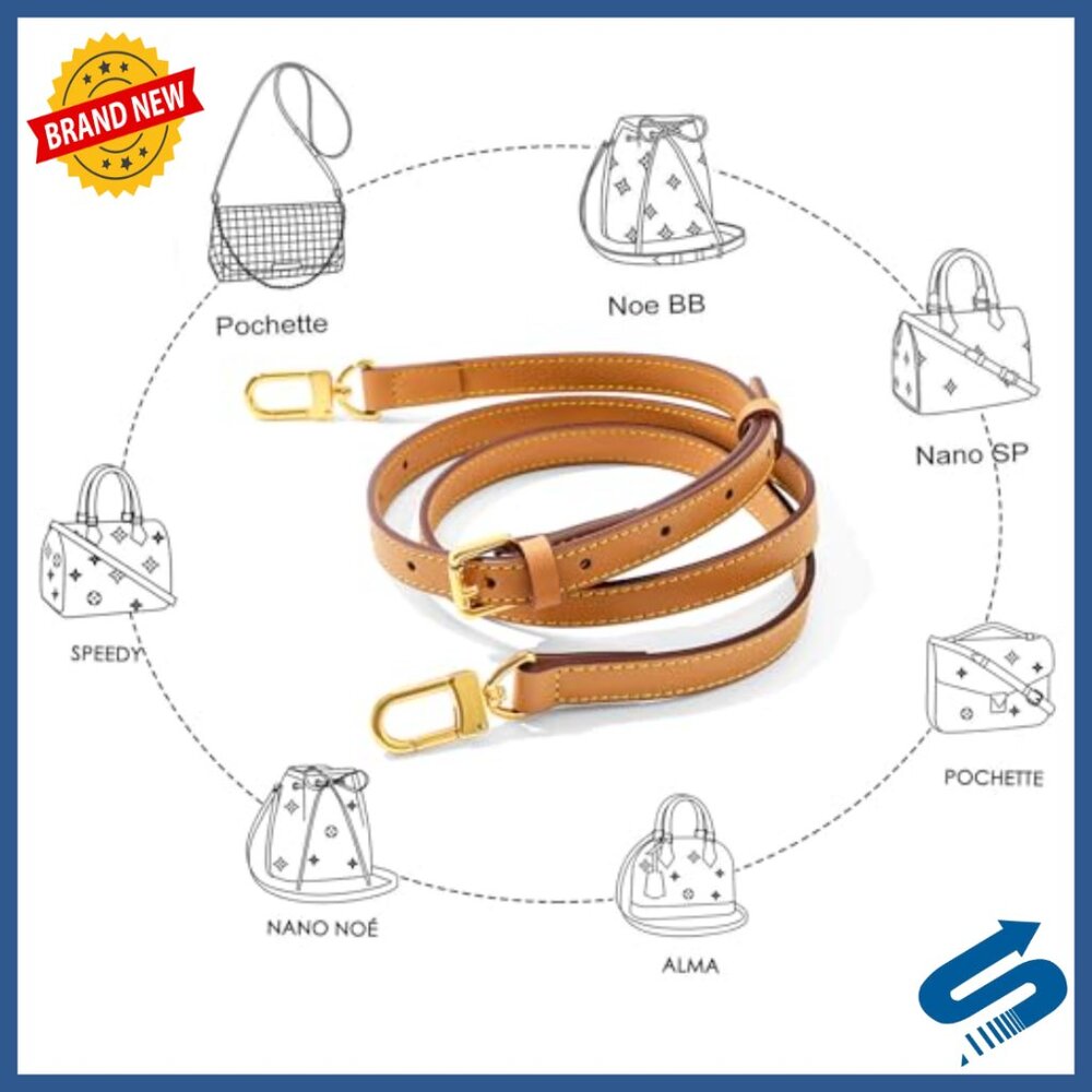 Adjustable Leather Shoulder Strap For Handbags Cr… - image 7